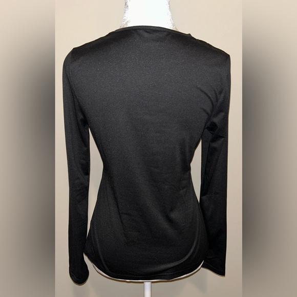Long Sleeve V-Neck Women's Top - Picture 3 of 3